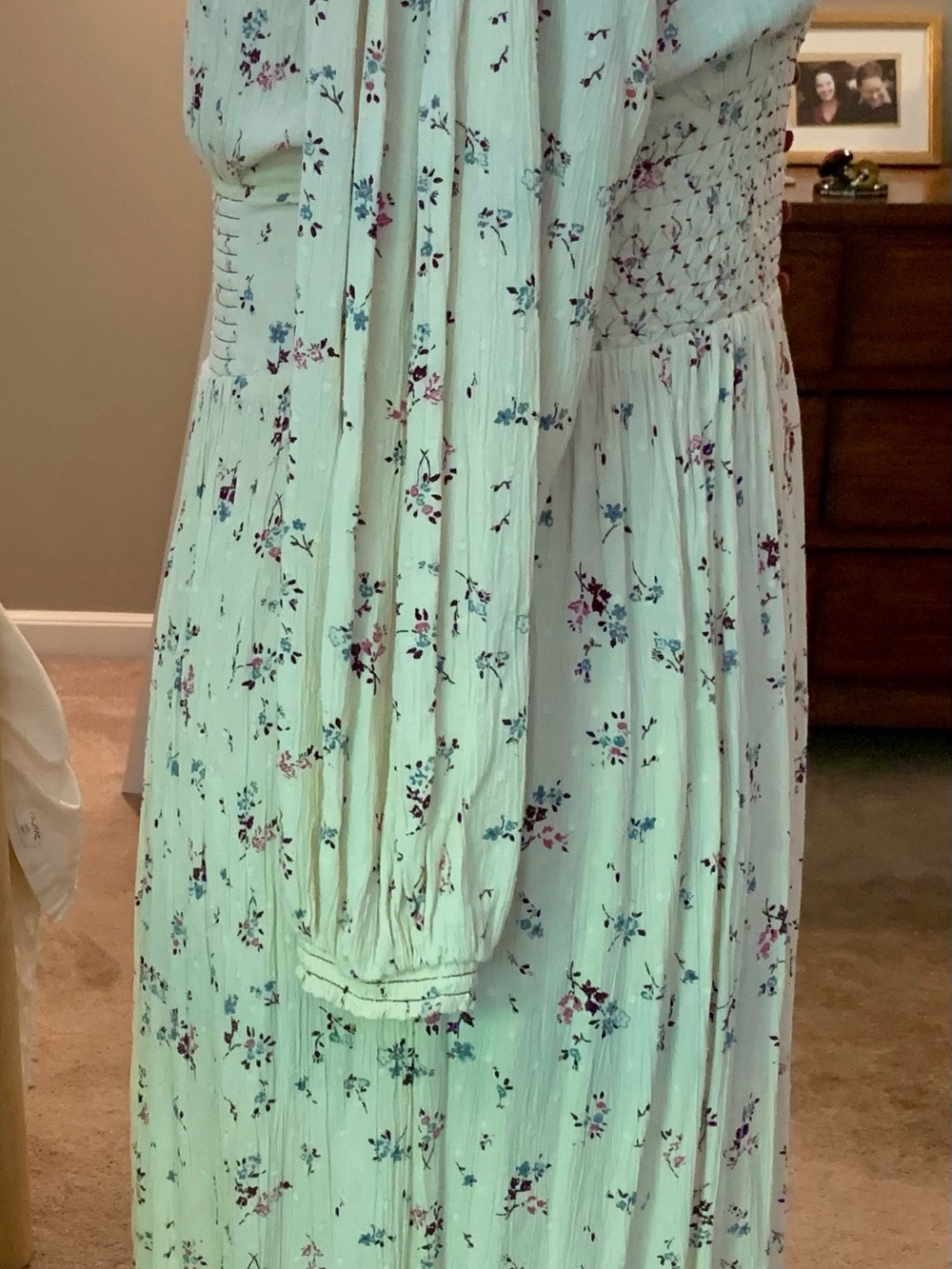 Free People Embroidered Maxi Dress with Purple Embroidery - Picture 7 of 13